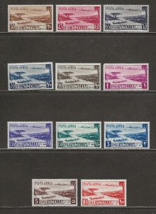 Somalia Scott catalog # C17-C27 Unused HR