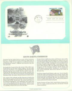 South Dakota Statehood, FDC (USHFDC2416)