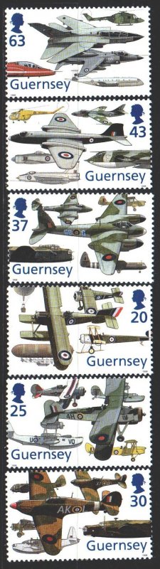 Guernsey. 1998. 773-78. Aviation, aircraft. MNH.