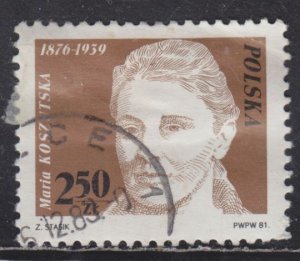 Poland 2485 Maria Koszutska 1981