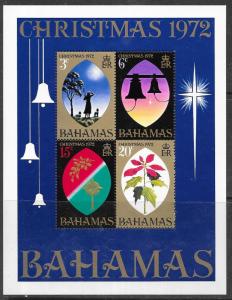 Bahamas #352    Christmas 1972 Souvenir sheet of 4  (MNH) CV$2.50