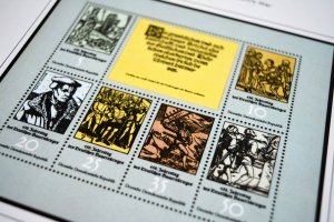 COLOR PRINTED EAST GERMANY DDR/GDR 1949-1990 STAMP ALBUM PAGES (334 ill. pages)