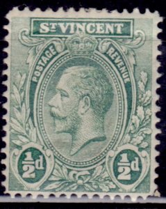 St. Vincent 1913-17, King George V, 1/2p, sc#104, MLH