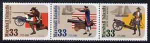 MARSHALL ISLANDS - 2000 - US Military Forces - Perf 3v Set - Mint Never Hinged