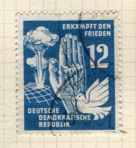 EAST GERMANY; 1950 early Day of Peace issue fine used 12pf. value