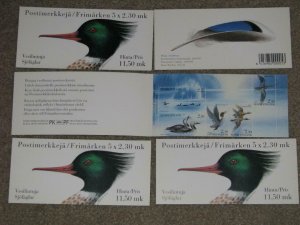 Finland-Water Birds Booklets Scott# 925a (5), all MNH