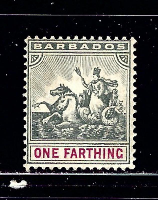 Barbados 90 MH 1904 issue   #2