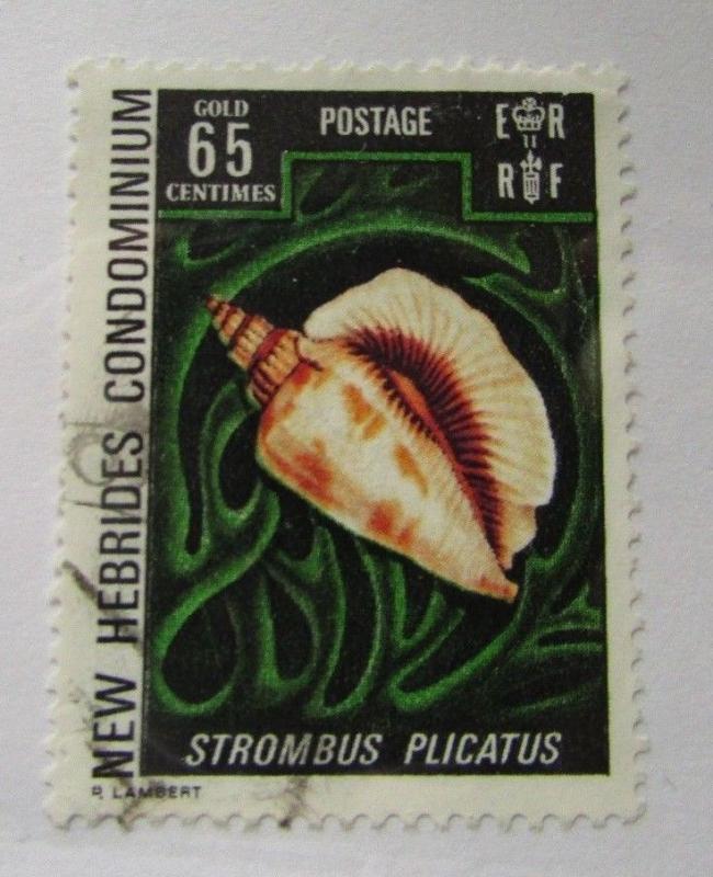 New Hebrides Condominium SC #162 SHELL used stamp