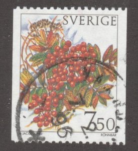 Sweden Stamp, Scott# 2160, Flowers on stamps, #M445