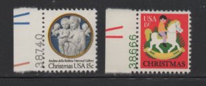 Scott# 1768-1769   unused MNH  singles  with plate numbers