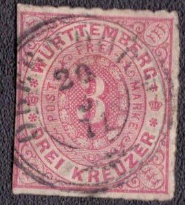 Wurttemberg - 49 1869 Used