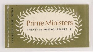 AUSTRALIA booklet 1969 Prime Ministers $1 edition N70/2. MNH **. SG SB45.
