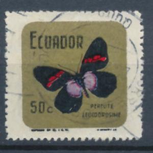 Ecuador 1970 Scott 793 used - 50c, Butterfly