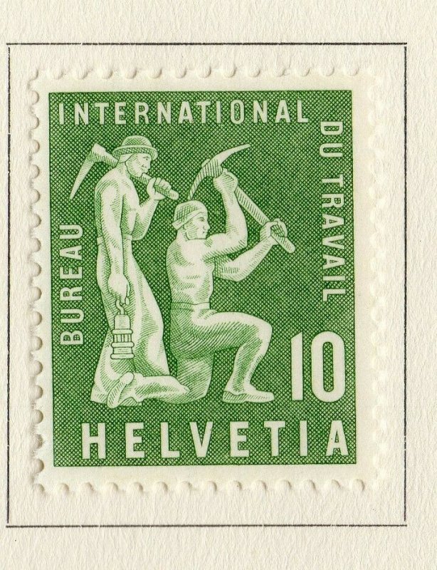 Switzerland Helvetia 1956 Early Issue Fine Mint Hinged 10c. NW-170842 