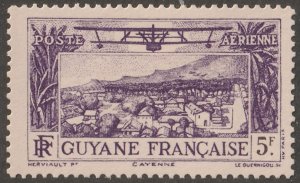 French Guinea, stamp,  Scott#c6,  mint,  hinged,  Plane
