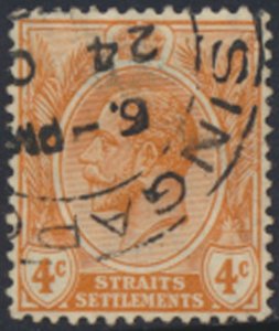 Straits Settlements    SC# 185   Used   wmk crown CA script  see details & scans