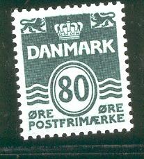 DENMARK 629 MNH WAVY LINES