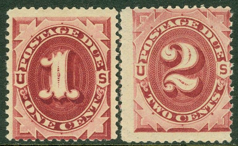 EDW1949SELL : USA 1884 Scott #J15-16 Mint NH. Both Very Fresh. Catalog $415.00.