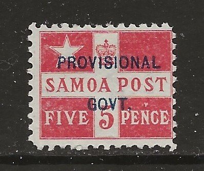 Samoa Scott catalog # 35 Unused Hinged See Desc