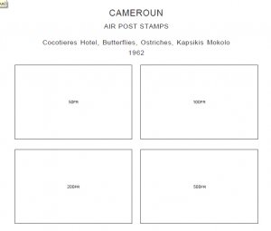 CAMEROUN STAMP ALBUM PAGES 1863-2011 (168 PDF digital pages)