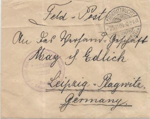 1906 Luderitzbucht, German South West Africa to Leipzig, Germany (HS1369)