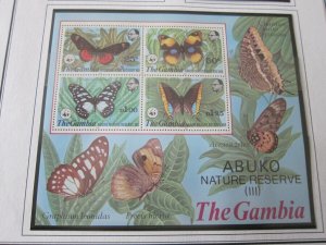 Gambia 1980 Sc 407a Butterfly MNH