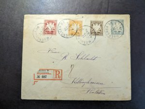 1905 Registered Germany Bavaria Postage Cover Munich to Kellinghausen