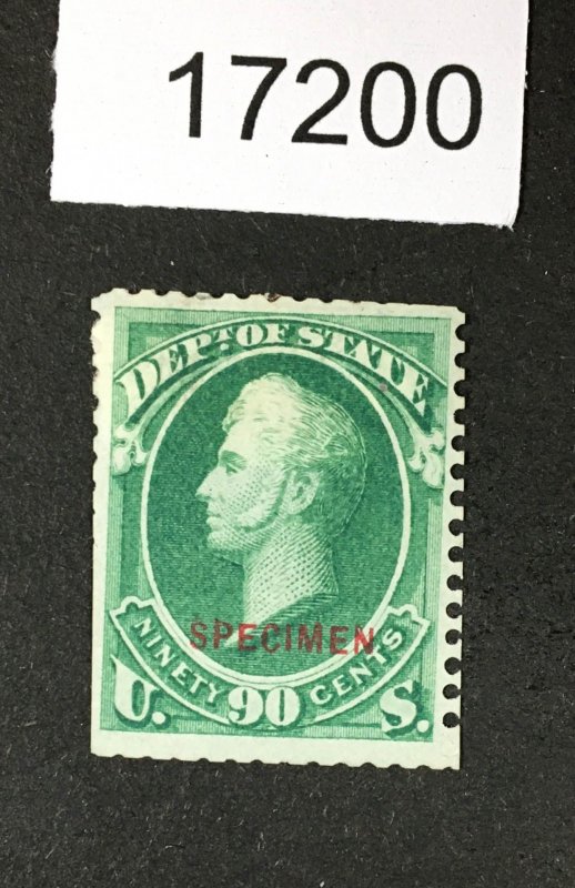 MOMEN: US STAMPS # O67s UNUSED NO GUM SPECIMEN $600 LOT #17200