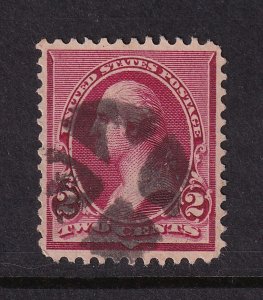 1890 Washington Sc 219D 2c lake, deep color used single stamp (K22