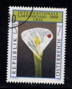 Austria Scott 1809 Used CTO 2000 International Gardening Exhibition stamp