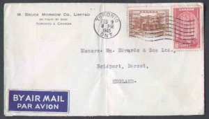 Canada-cover #6700 - 20c Fort Garry + 10c Chambers - Toronto,Ont-Feb 9 1940-30c