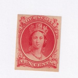 NOVA SCOTIA # 12TCXiii VF-MNH 10cts Q/VICTORIA 1ct CAT VALUE $240