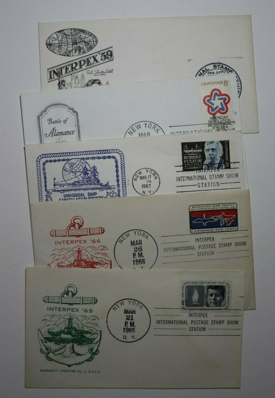 INTERPEX 65 Exhibition Multiple Events 1959-1973 Philatelic Poster Stamp Lot 5