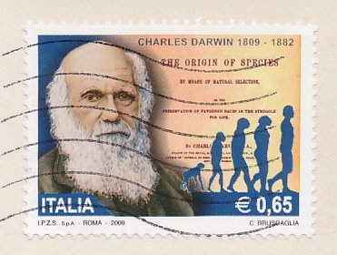 Postcard / Stamp Italy 2009 Charles Darwin - The Origin of Species