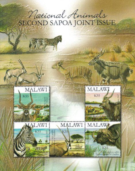 Malawi - 2007 SAPOA 2nd Joint Issue MS MNH**