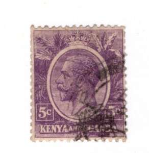 Kenya and Uganda #19 Used Stamp - CAT VALUE $1.00