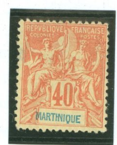 Martinique #47 Unused Single