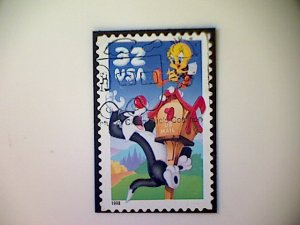 United States, Scott #3204a, used(o), 1998, Sylvester and Tweety, 32¢