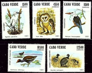 Cape Verde 436-40 MNH 1981 Birds