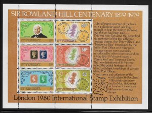 ST. VINCENT, 547A, MNH, S.S OF 6,  SIR ROWLAND HILL