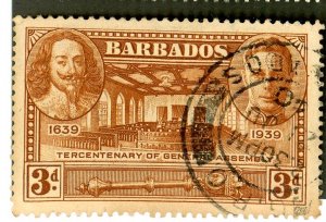 Barbados, Scott #206, Used