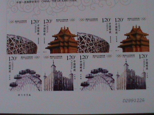 ​CHINA-2008-SC#3696-9 CLOSING OF OLYMPIC GAMES-JOINT WITH BEIJING & LONDON-MNH