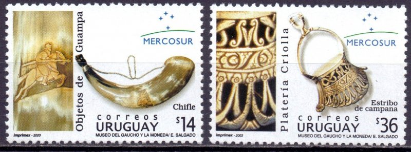 Uruguay. 2003. 2789-90. Mercosur Horseman. MNH.