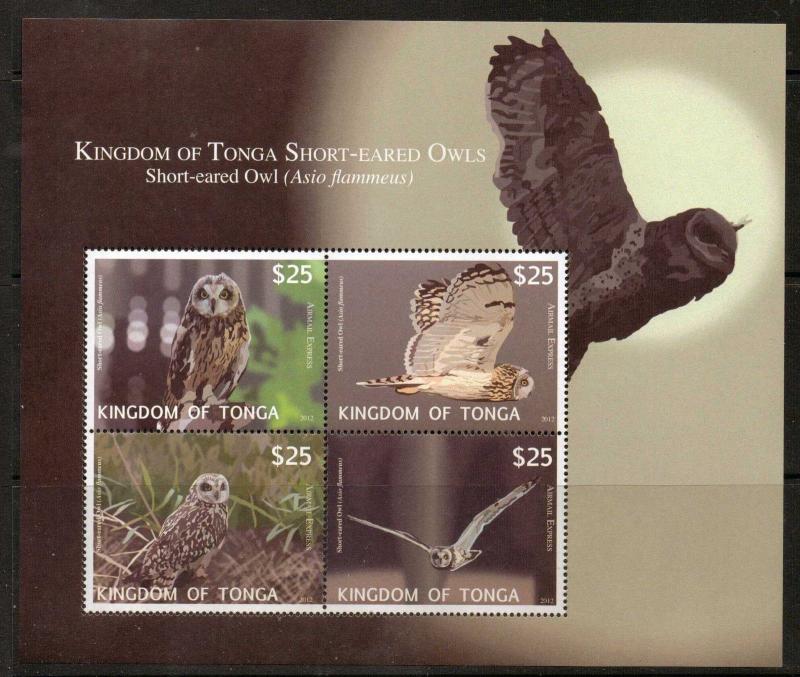 TONGA SGMSE6 2012 OWLS MNH