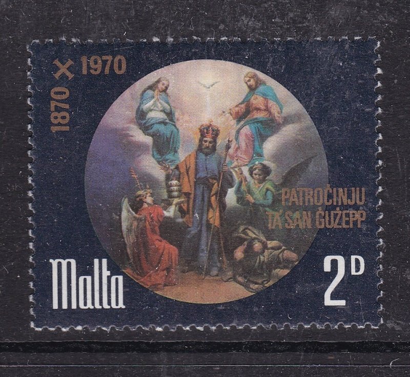 Malta 1970 Christmas St John The Baptist 2d Mint Hung SG 431 VGC