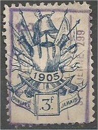 UNKNOWN, 1905, used 3f.