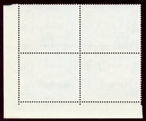 Pitcairn Islands 1964 QEII 1d multicolour plate block of four superb MNH. SG 37.