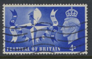 GB   SG 514   SC#  291  Used  Festival of Britain  see detail & scans