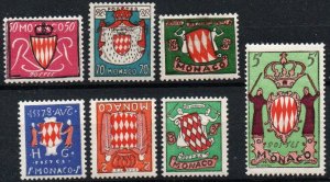 Monaco Sc #312-318 Mint Hinged