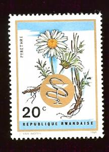 Rwanda 298 Camomile flower 1969 MNH (.20)